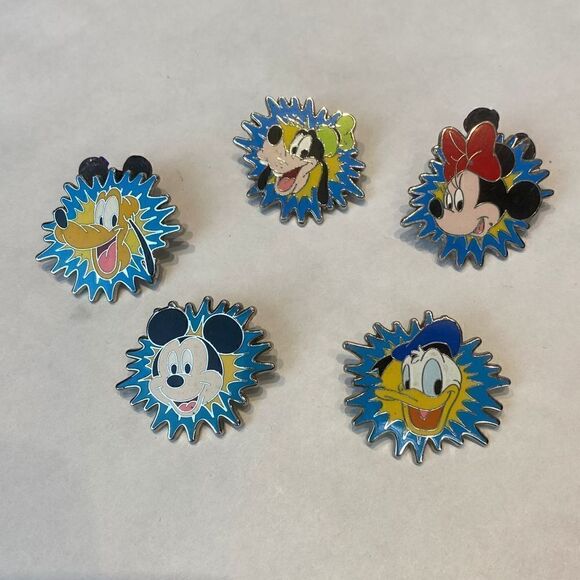 Disney Pin Trading Classic Set Mickey Minnie Mouse Donald Duck Goofy Pluto Lot B - Picture 9 of 9